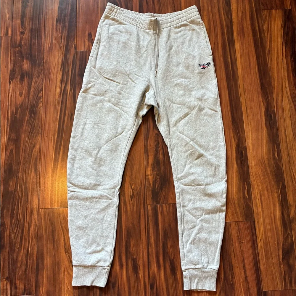 Reebok Light Gray Joggers - Picture 1 of 4